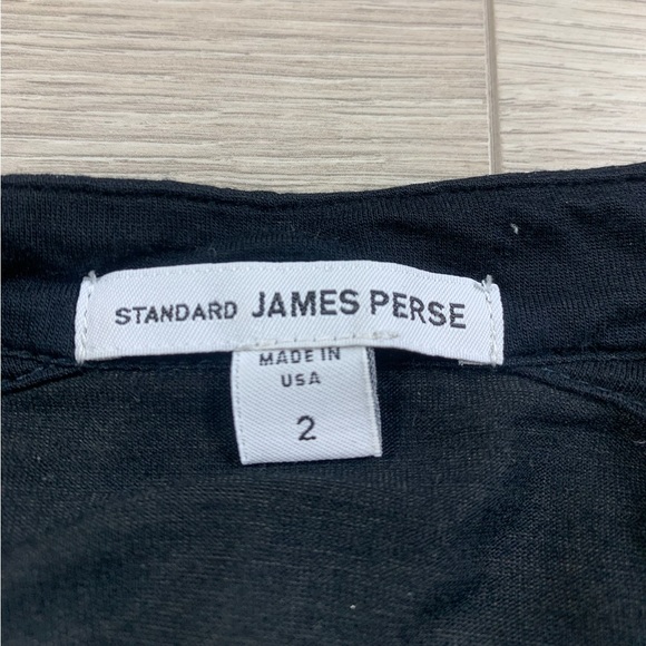 James Perse Standard Button Front Black Shirt - Picture 4 of 9